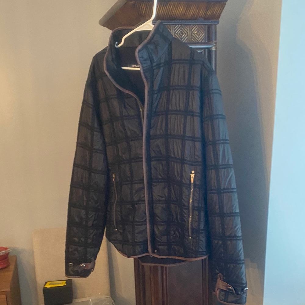 Men's Black Quilted Jacket